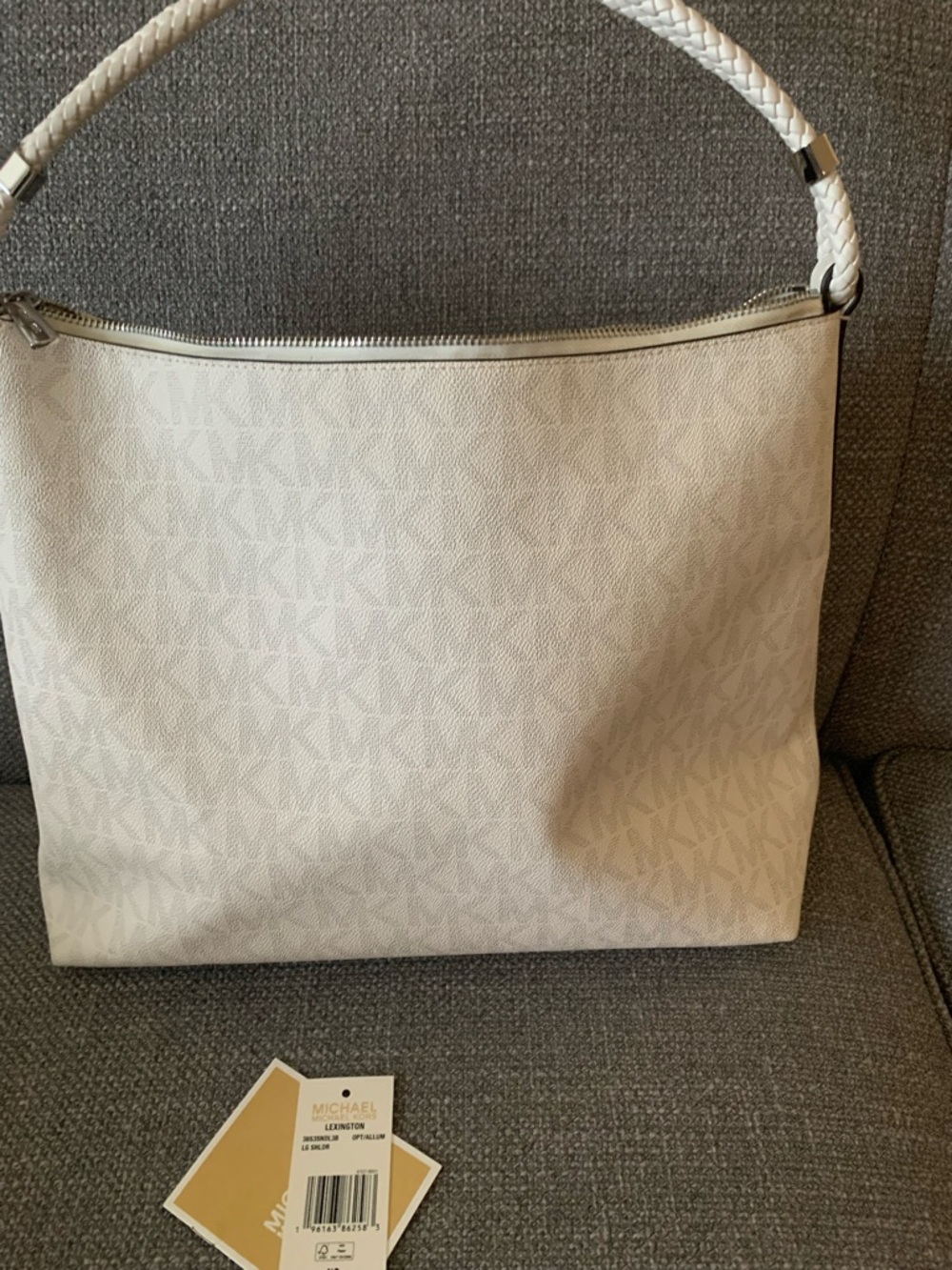 Michael Kors Cream Signature Tote with Gold Logo - Picture 2 of 10